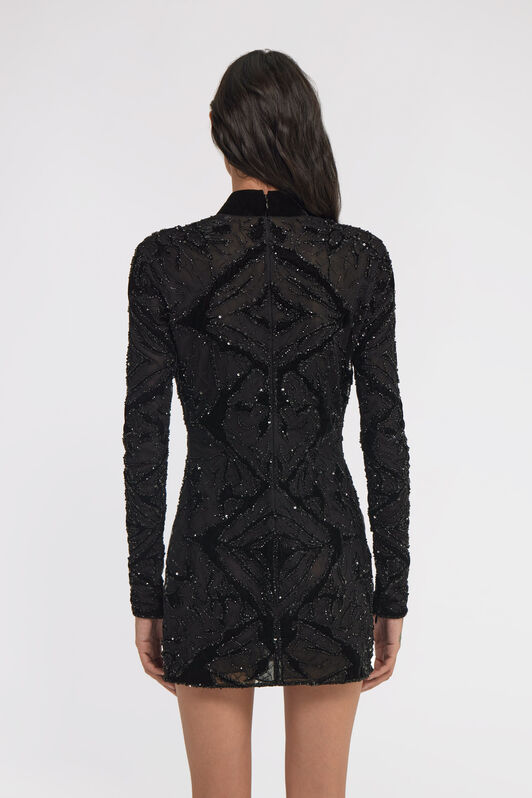 RC Embroidered dress Black TWR160-RT002
