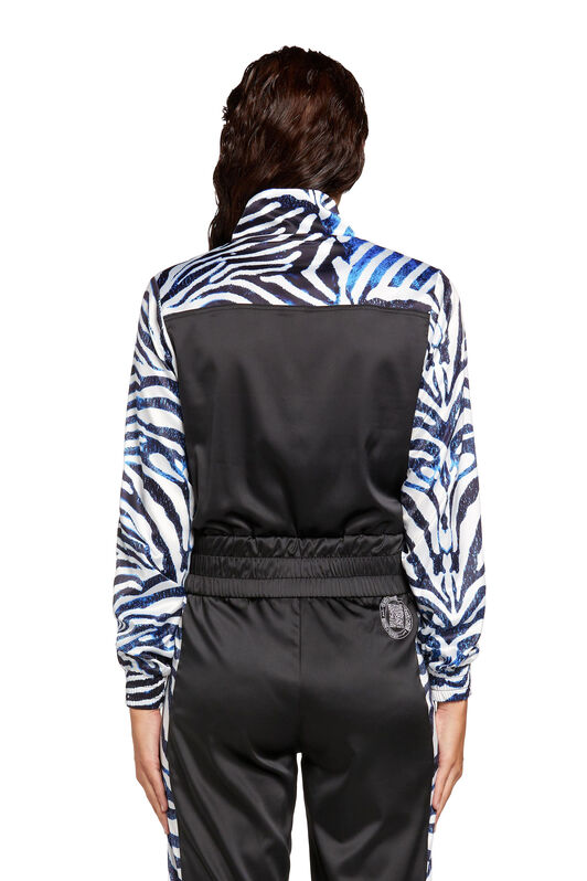 UG Sea Zebra-print track jacket BLACK/WHITE/BLUE MYY15F-ROA57