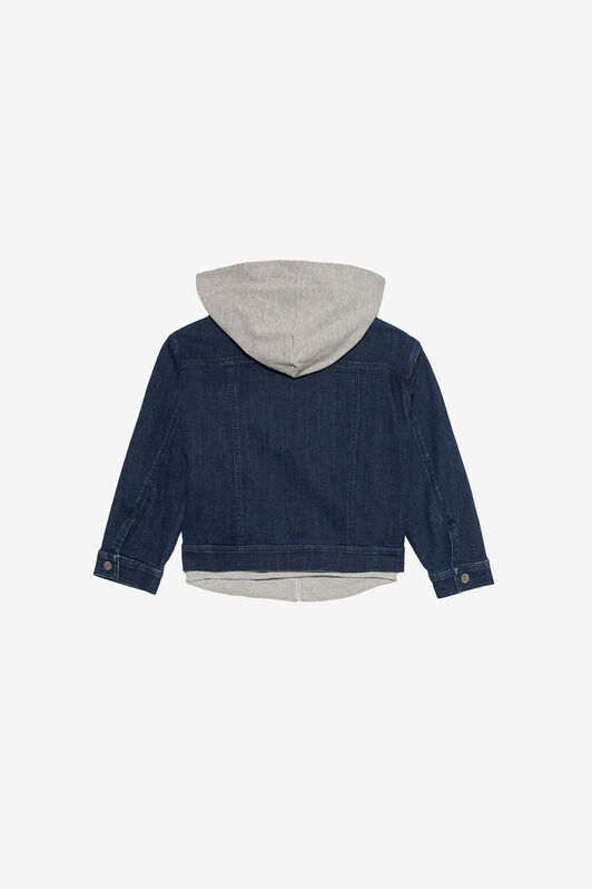 JU Giacca Blu Medio In Denim Con Monogram RC JU Giacca Blu Medio In Denim Con Monogram RC MEDIUM BLUE VJJ40A-DS015