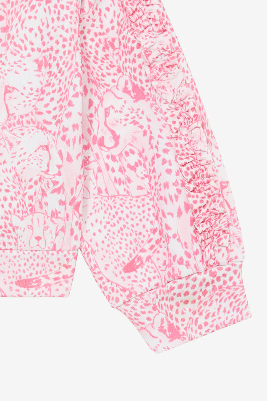 JU Sweatshirt Imprimé Animalier PINK UJT66C-5OO37
