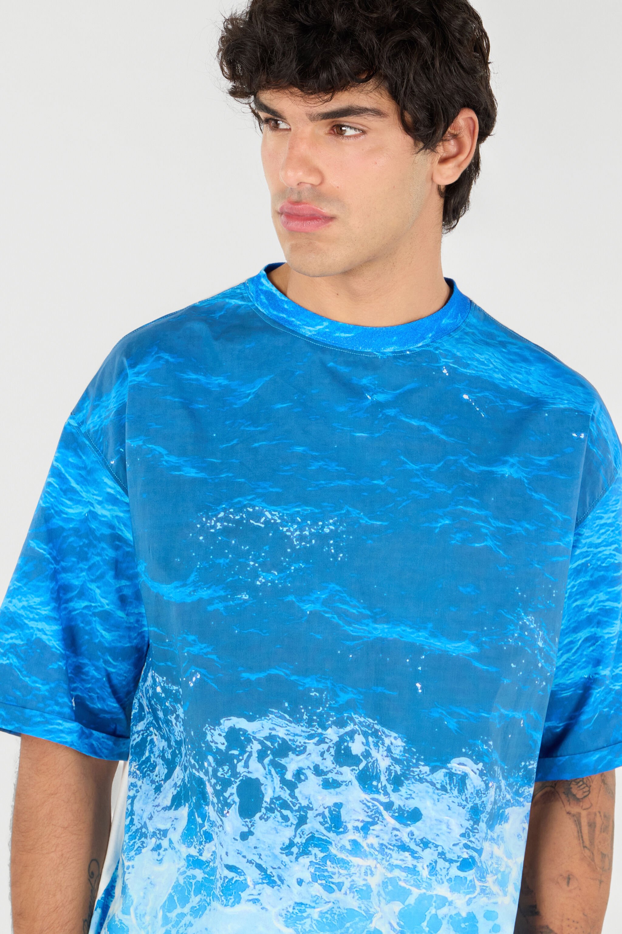 RC Man Cotton T-Shirt Blue UMT62A-7EN94