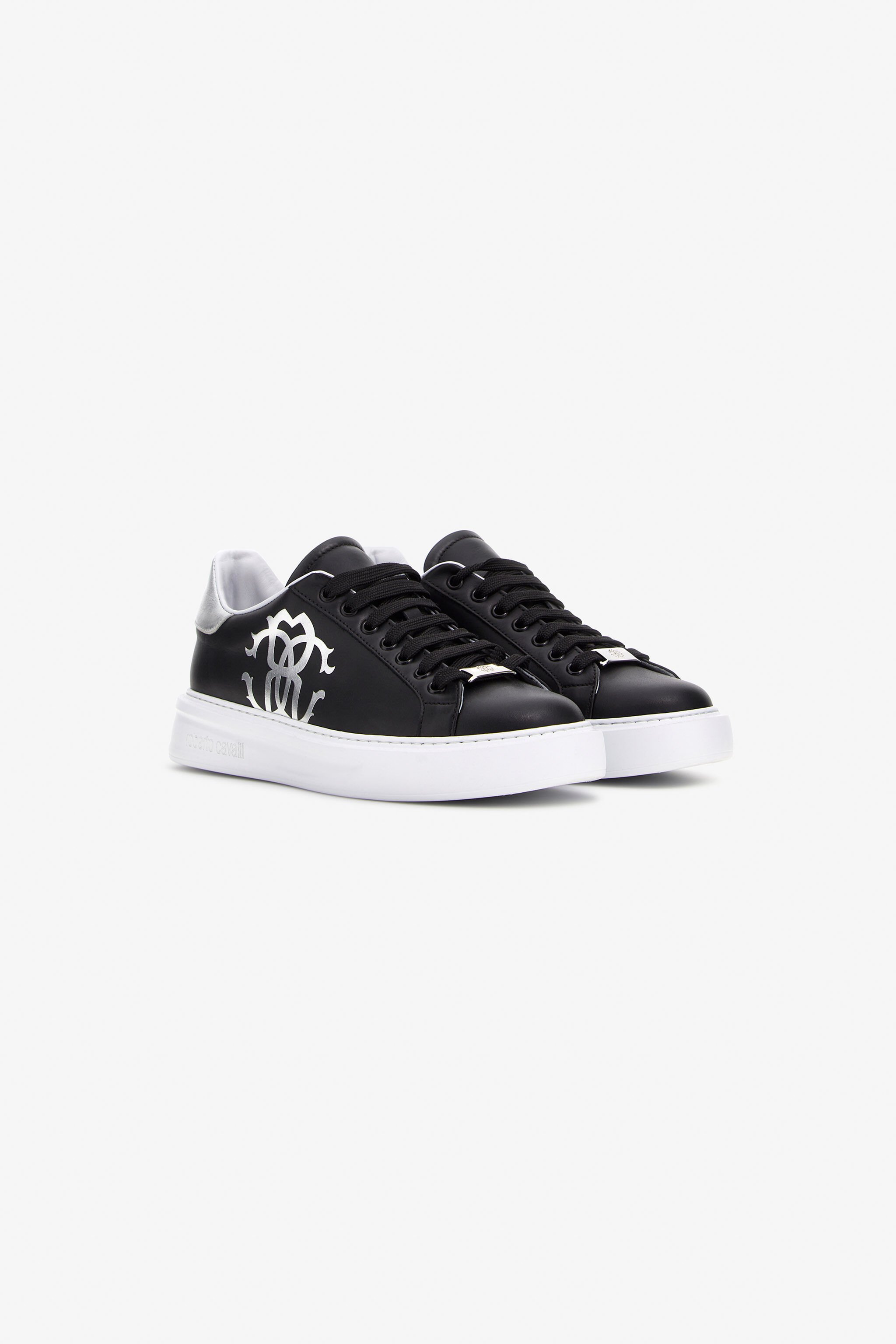 RC Sneakers with Monogram Mirror Snake Black NOS00C-PNO01