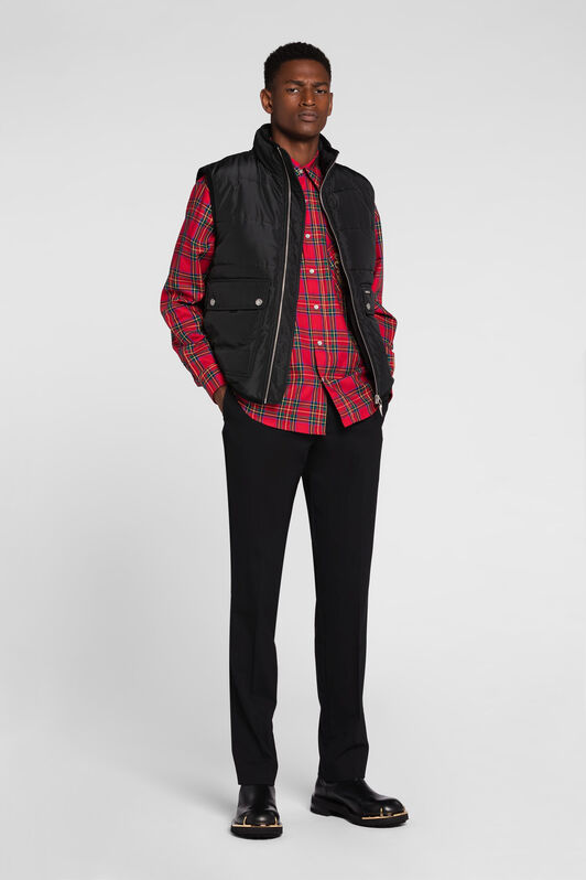 RC Slogan-Print Padded Gilet RC Slogan-Print Padded Gilet Black PRT836-SB095