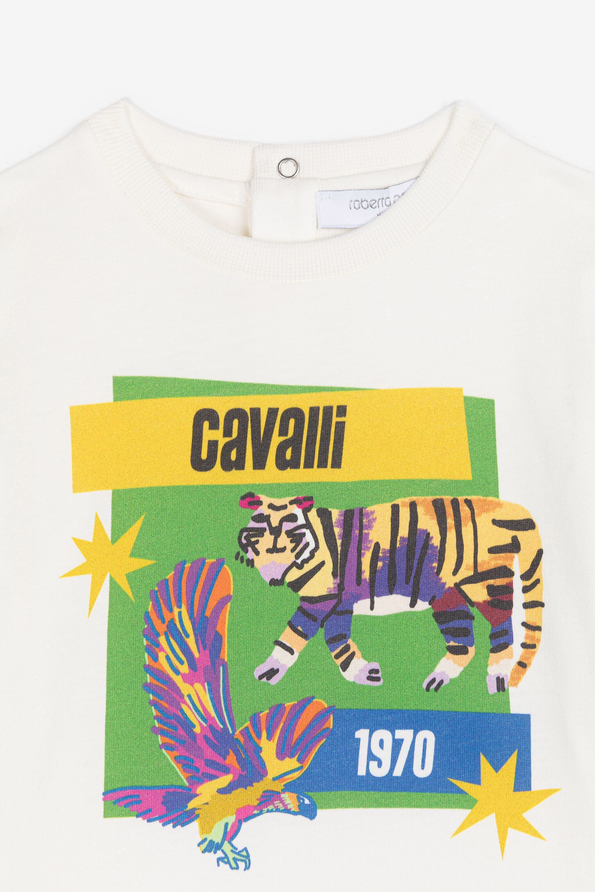 JU Logo-Print Cotton T-shirt White RJT60B-JD001