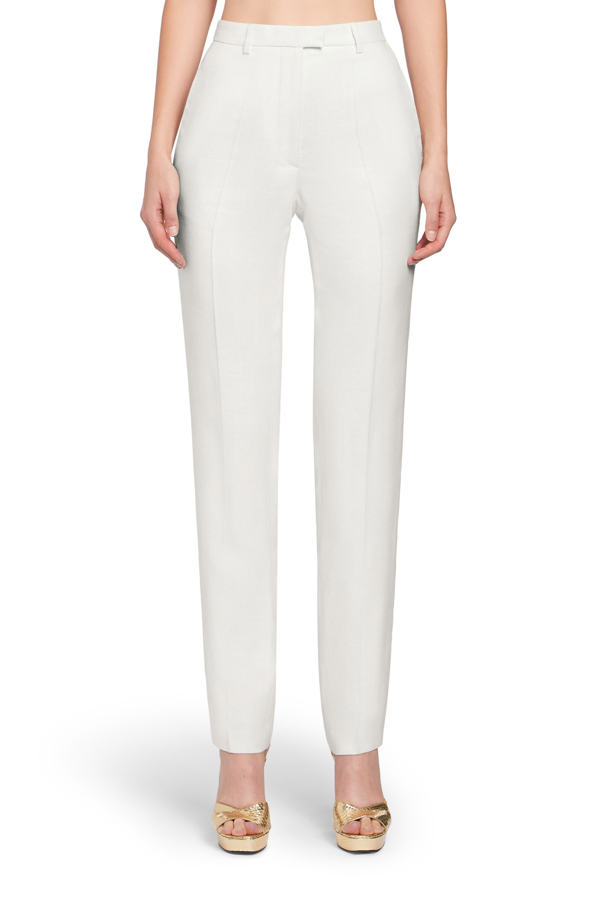 RC White high waisted trousers White HQT214-VI026