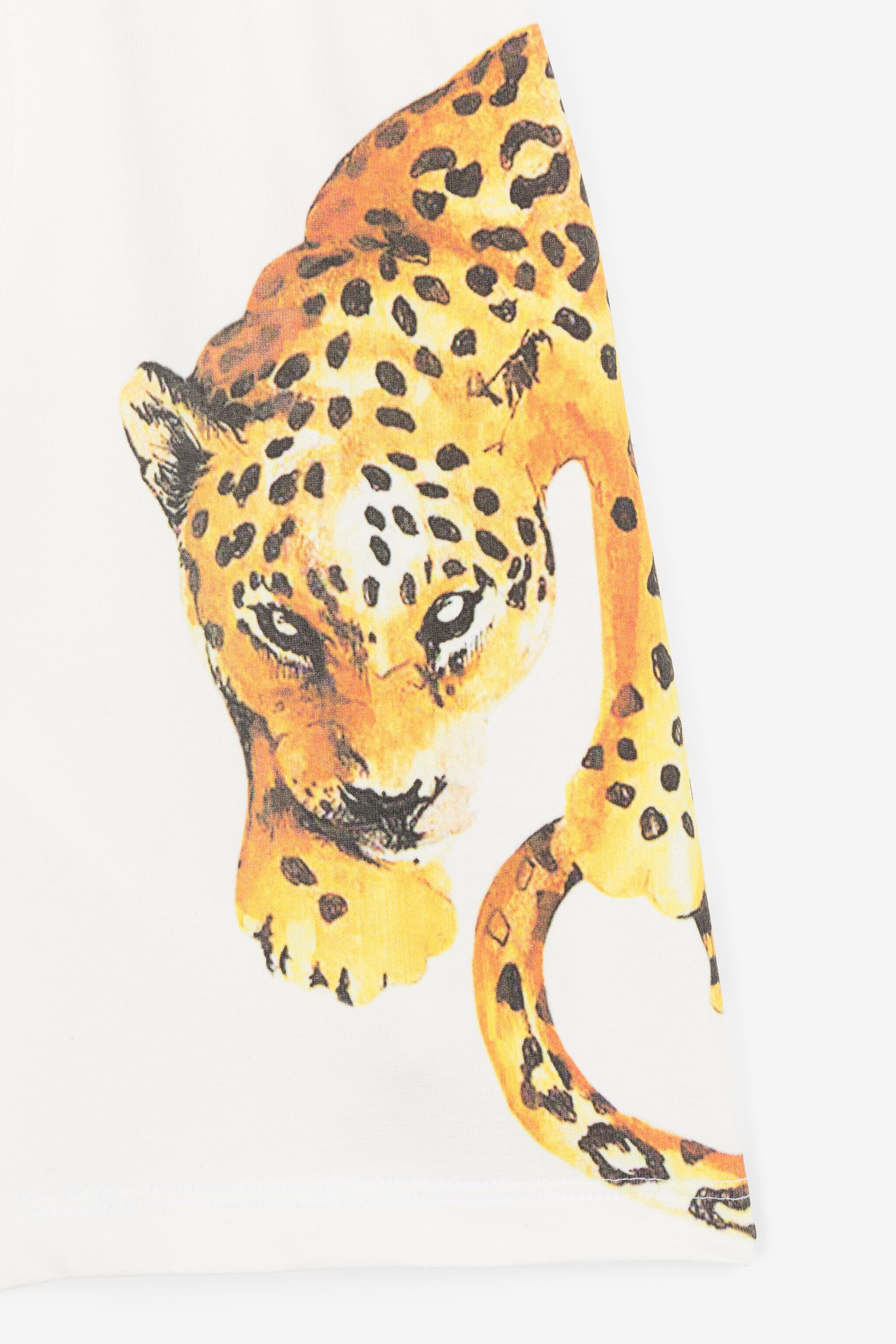 JU Jaguar-Print Shorts White OJT267-ISA2J