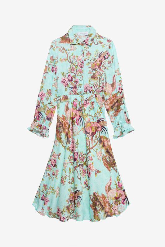 JU Abito Chemisier Multicolor Con Stampa Fiori E Fagiani JU Abito Chemisier Multicolor Con Stampa Fiori E Fagiani MULTICOLOR VJT10E-6DQ07