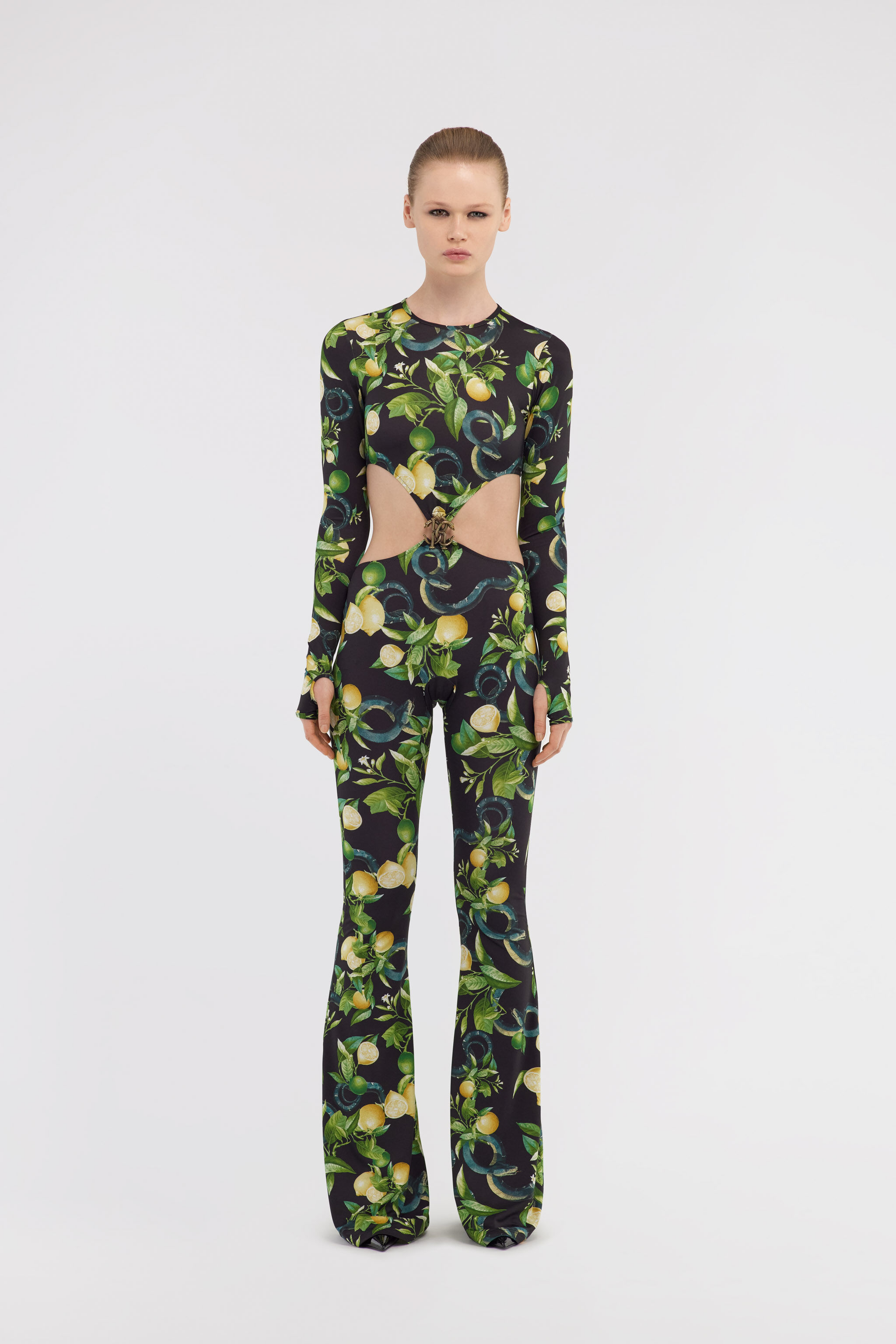 RC Jumpsuit with Lemon print Schwarz SKT13A-LNI89