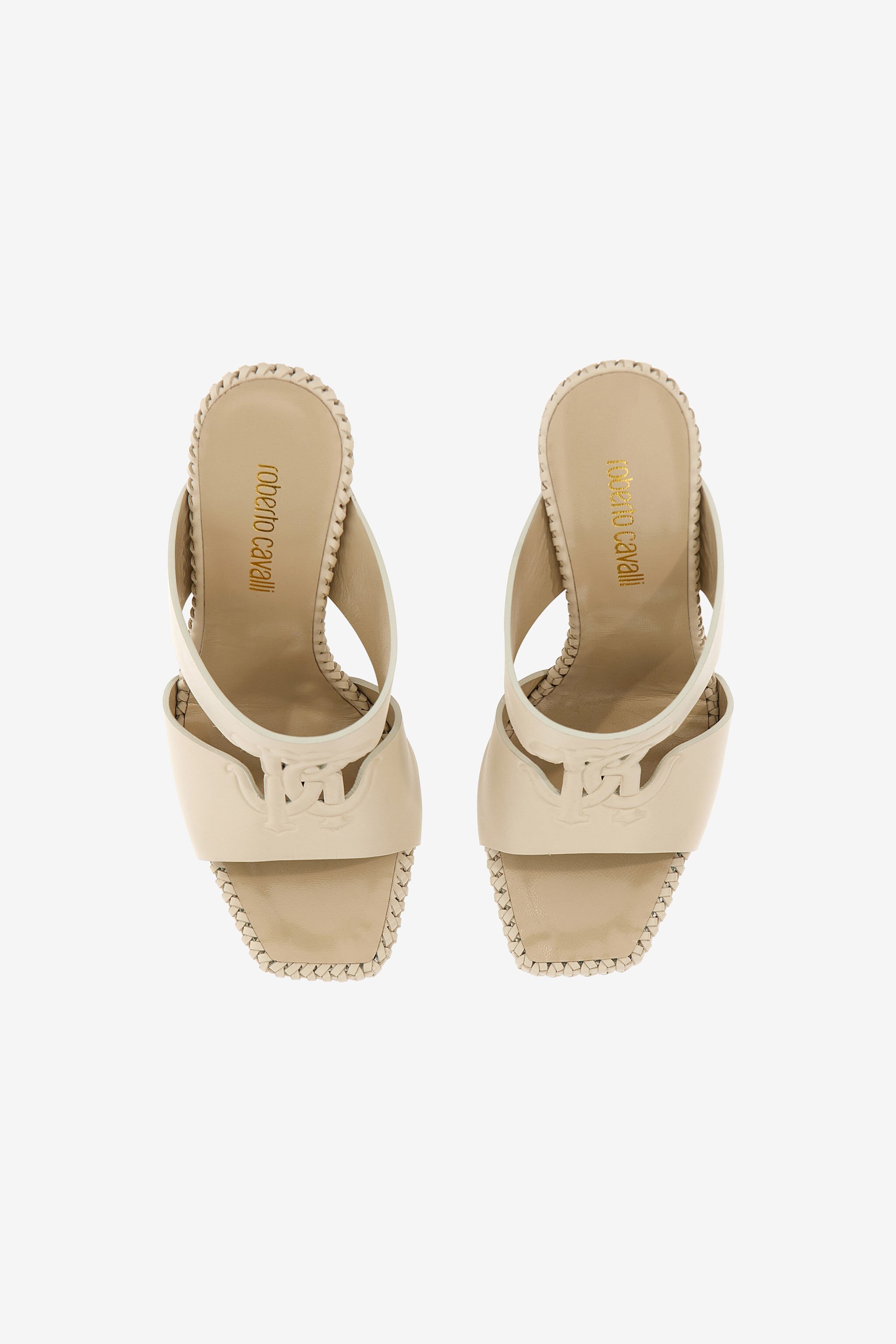 RC Sandals with Monogram Mirror Snake Ivory SKS004-PZ172