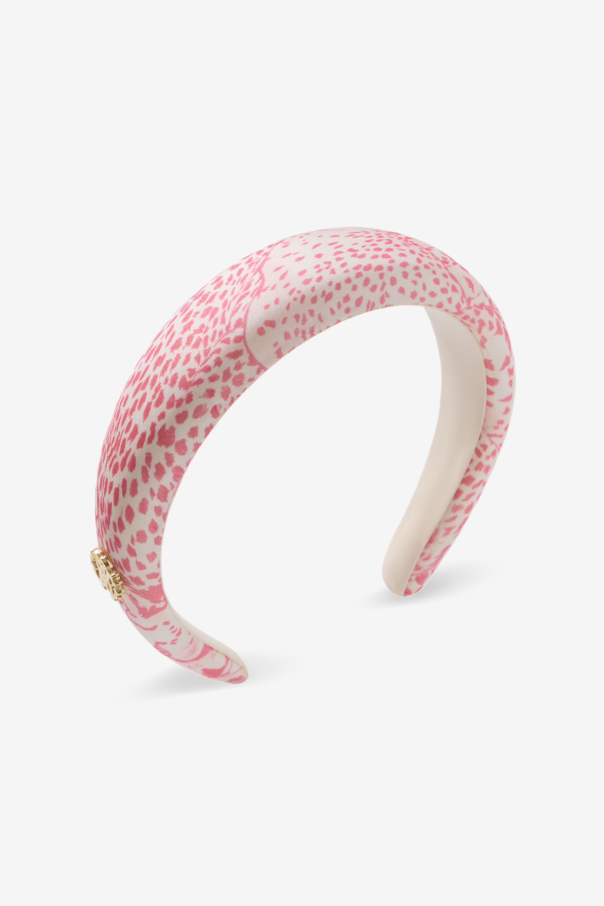 JU Headband With RC Monogram And Crystals PINK UJI00C-2NO37
