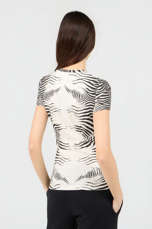 RC Zebra Print T-Shirt WHITE/BLACK ZEBRA SOT60N-JV001