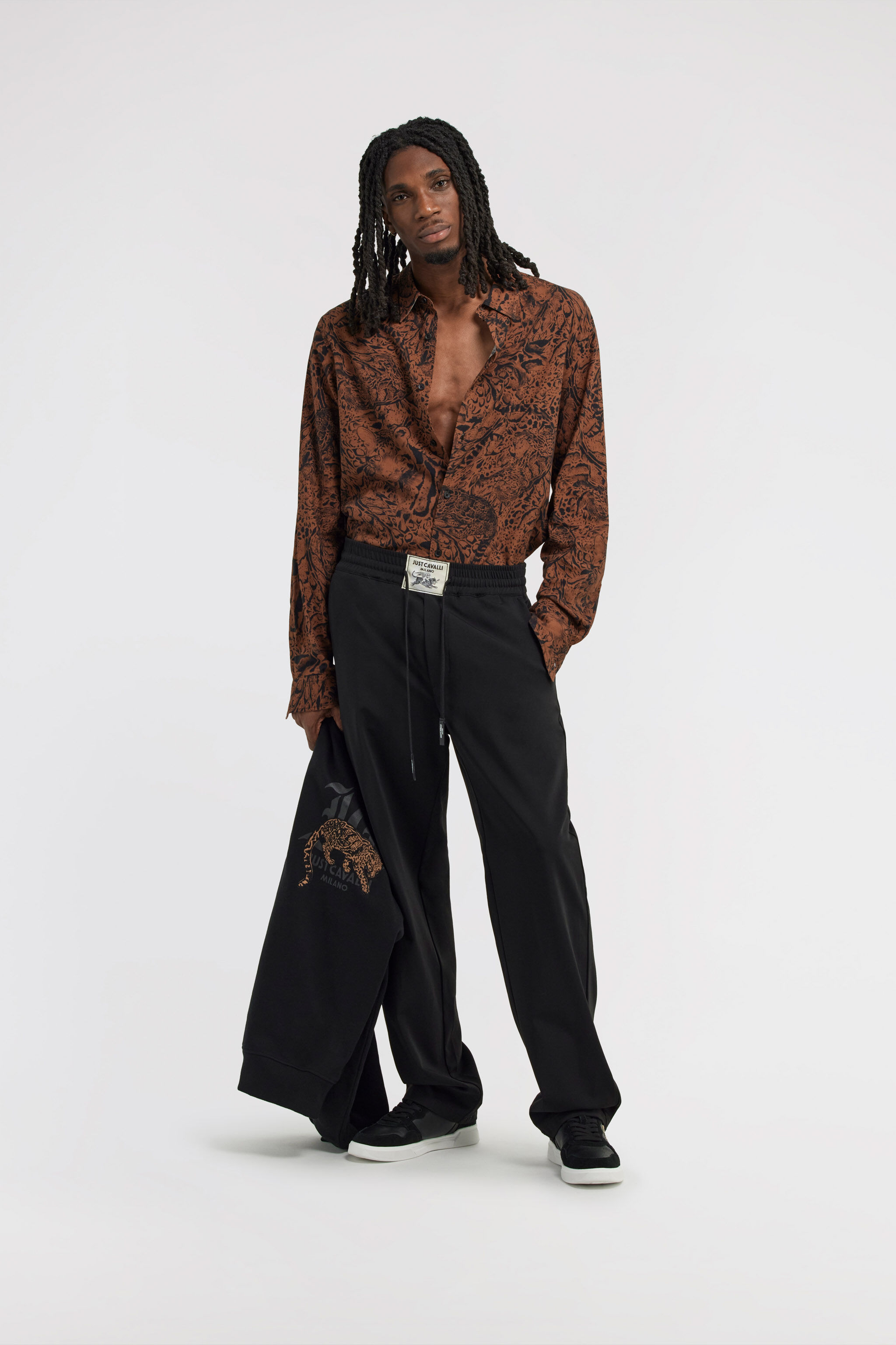 JC Just Cavalli Shirt Marron TFM009-TF080