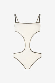 RC Bañador entero marrón con cut-out IVORY WWW007-LL030