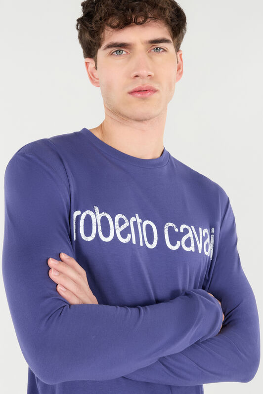 RC Long-Sleeved T-Shirt With Logo Navy POT61B-JD060