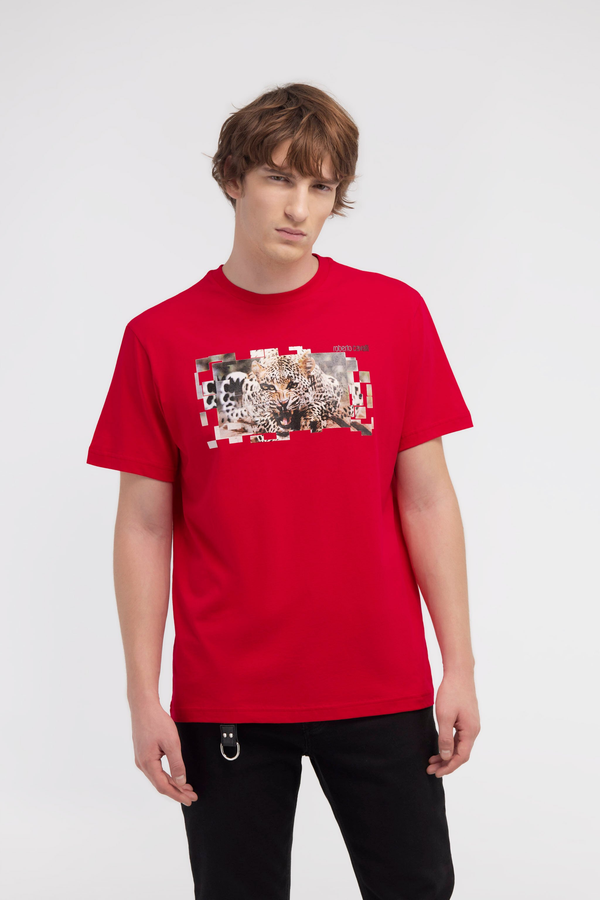 RC T-shirt with Jaguar logo and print Rot NOT60K-JD060