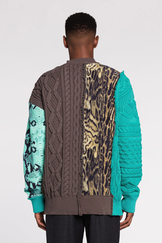 RC Pullover mit Patchwork-Detail PISCINA PRM610-MZ100
