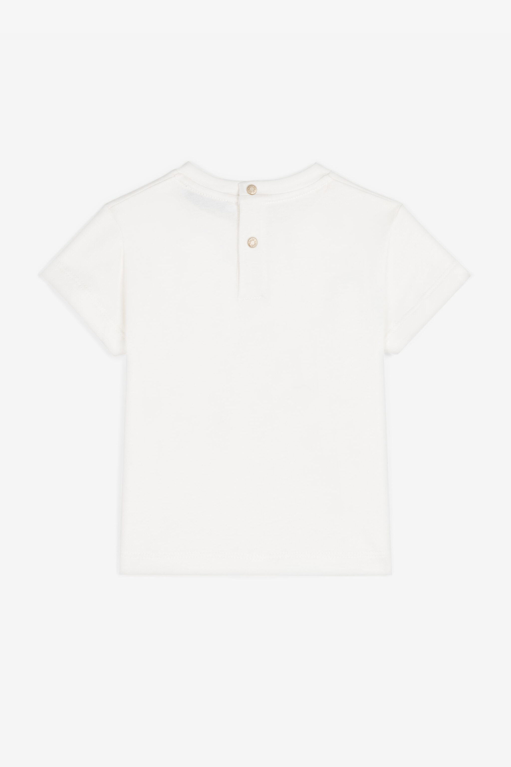 JU Floral-Embroidered Cotton T-Shirt White RJT602-JD001