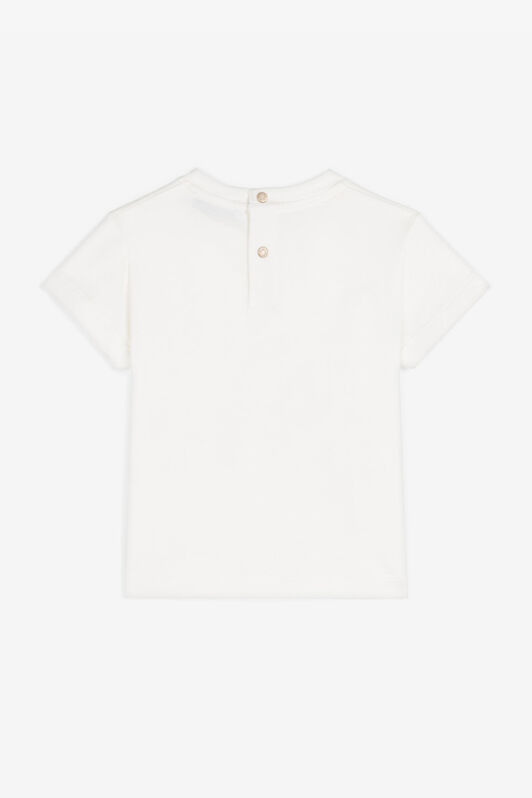 JU Floral-Embroidered Cotton T-Shirt JU Floral-Embroidered Cotton T-Shirt White RJT602-JD001