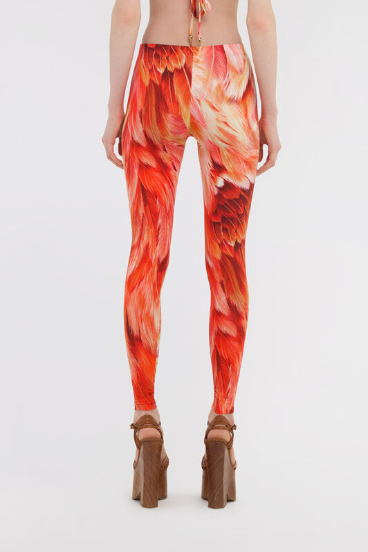 RC Leggings stampa Plumage Arancione SWT20A-LNL71