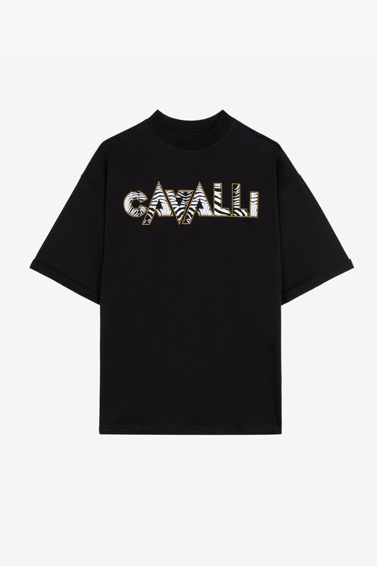 RC Logo-Print Cotton T-Shirt RC Logo-Print Cotton T-Shirt Black RRT62O-JD060