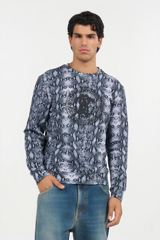RC Python Print Sweatshirt BLACK QOT66D-FOR25