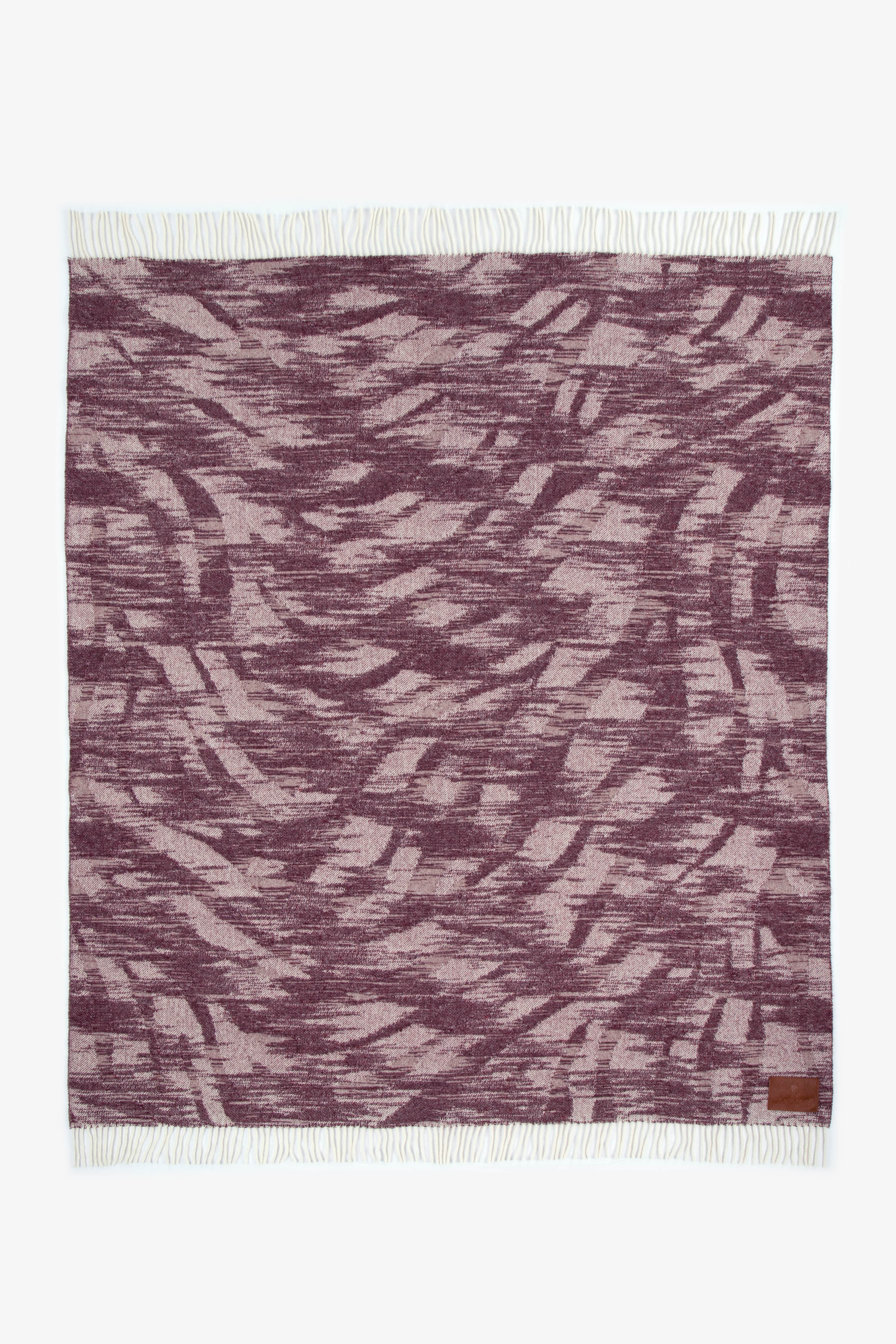 HO Jacquard Plaid Savanna BURGUNDY VALH07-IH016