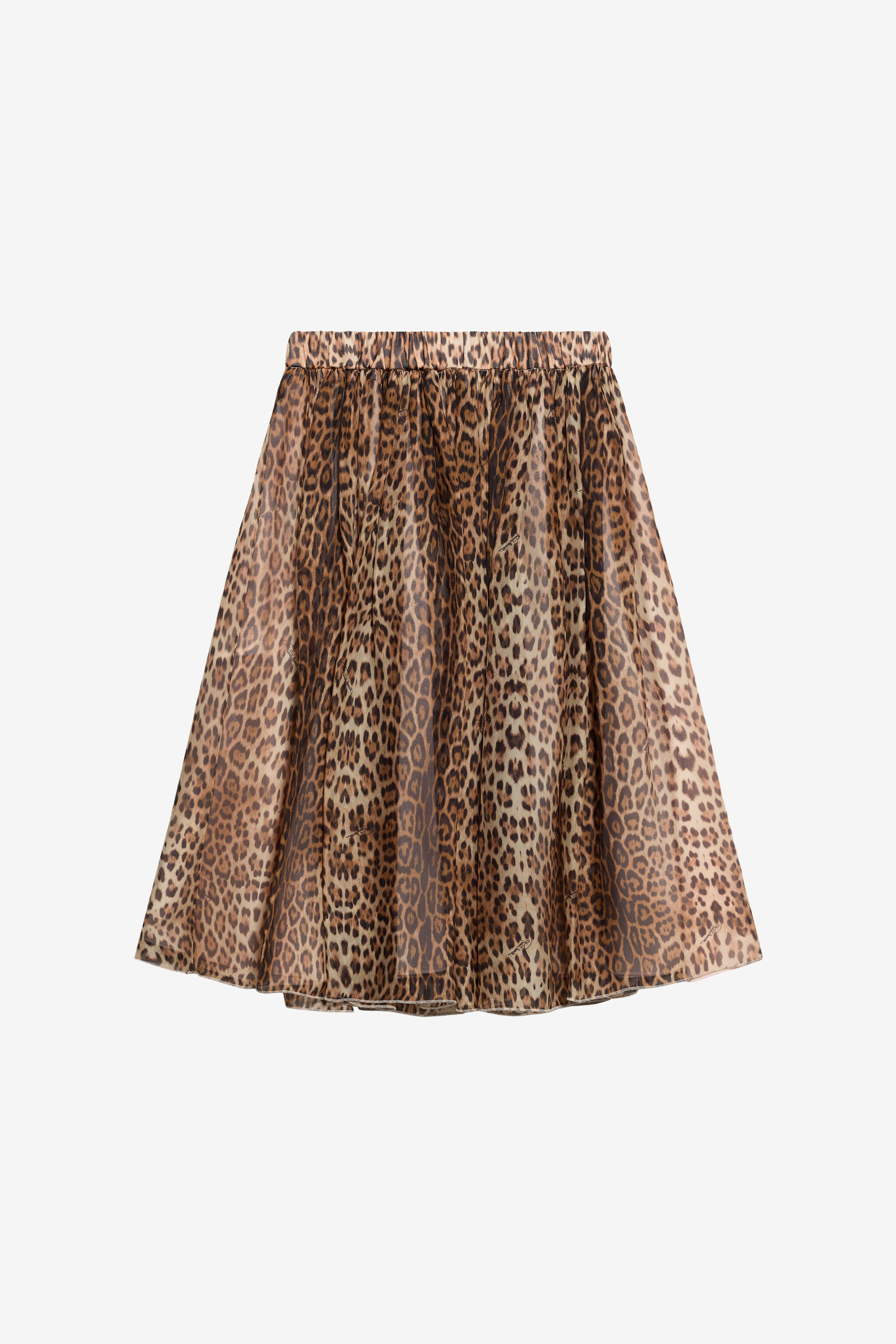 JU Kinderrock mit Leoparden-Print BLACK WJT30C-6DR13