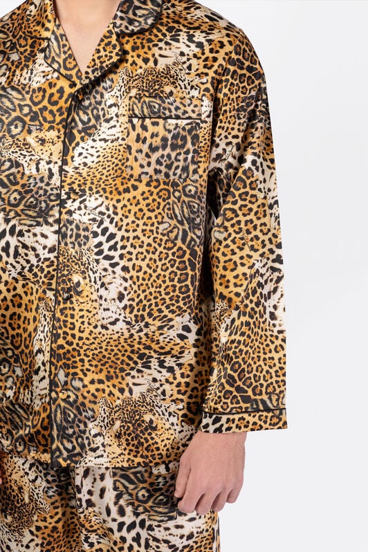 HO Seidenschlafanzug mit Jaguar Skin Print JAGUAR SKIN VALH08-IH017