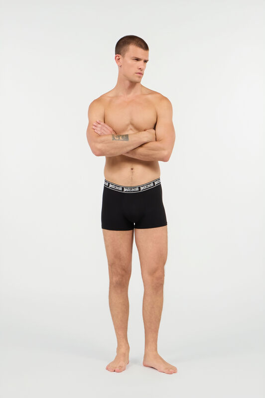 JC Boxers With Branded Band BLACK UFU002-UF094