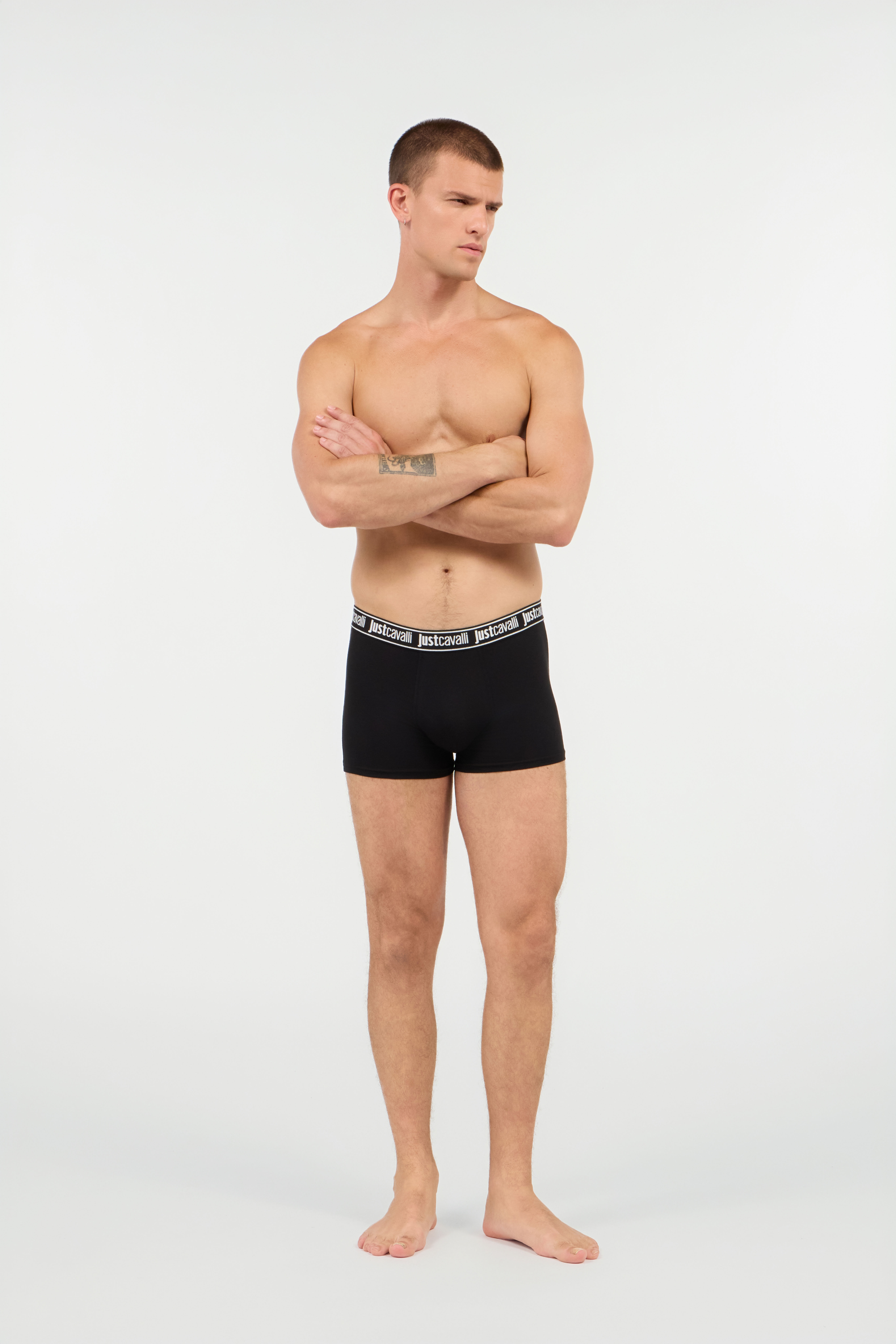 JC Boxers With Branded Band BLACK UFU002-UF094