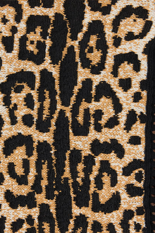 RC Stretch Top with Jaguar Skin Insert Brown VKM612-MI009