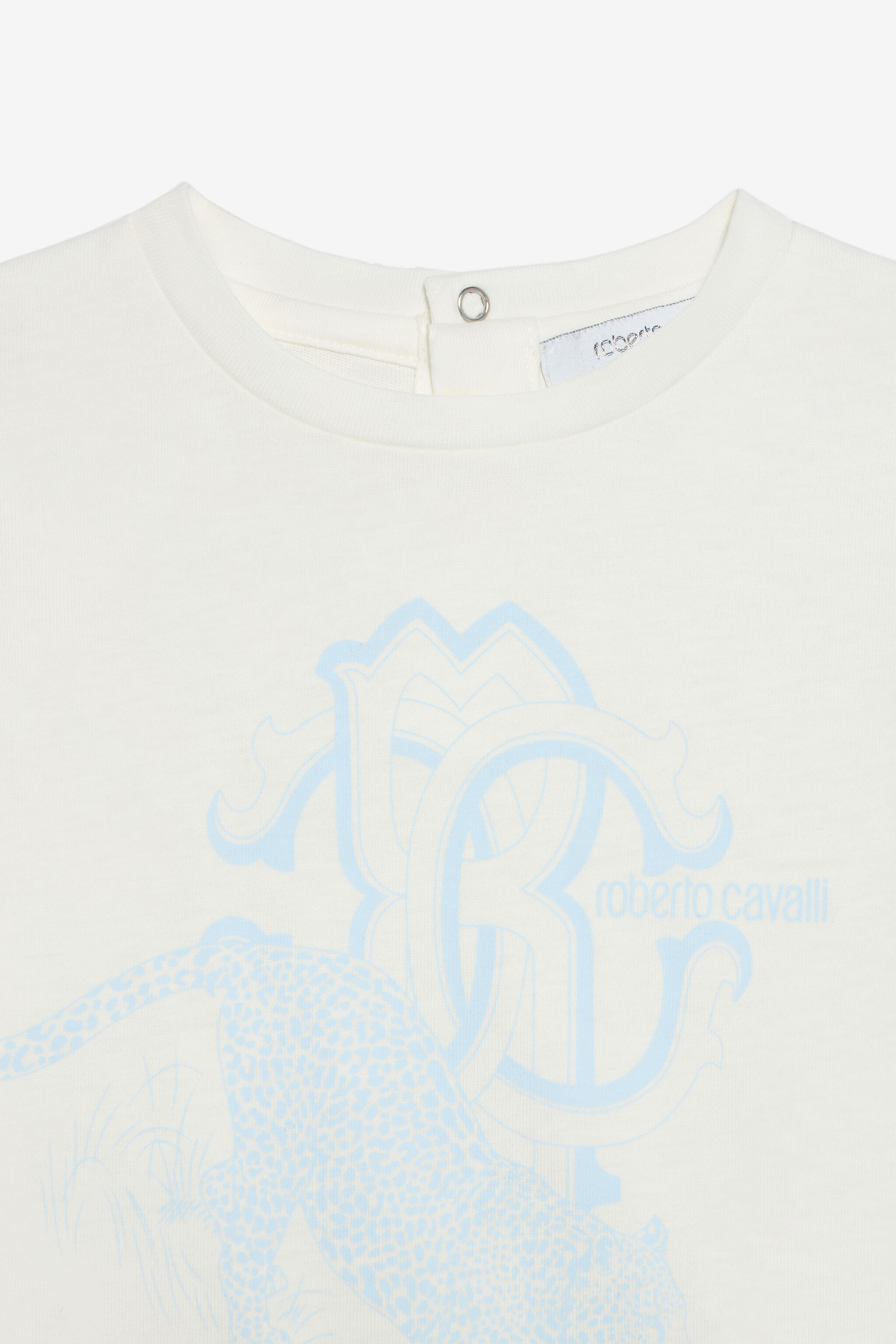 JU Milk White T-Shirt with Jaguar Print MILKY WHITE VJT610-JD001