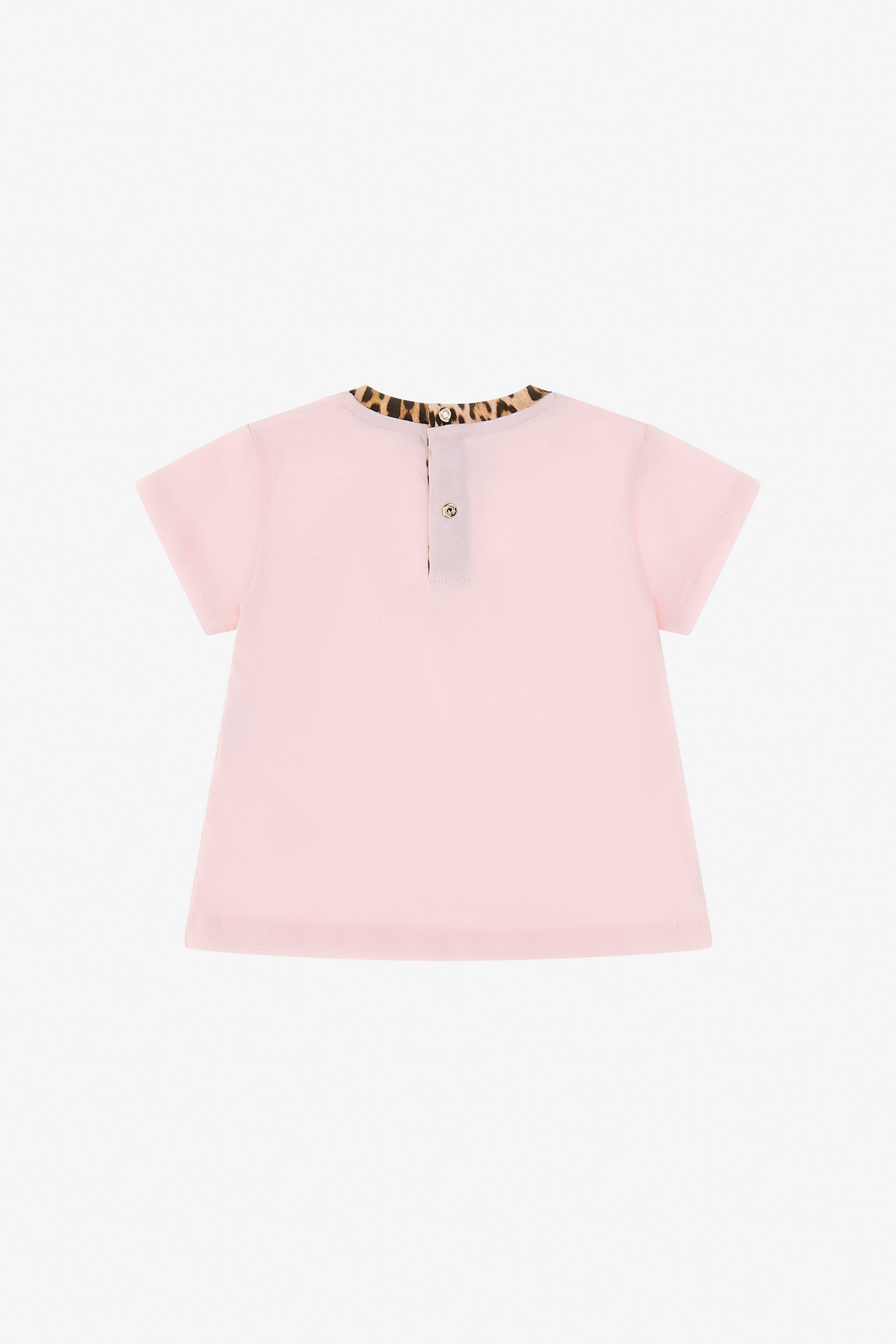 JU T-shirt con Logo RC Rosa TJT603-JD001