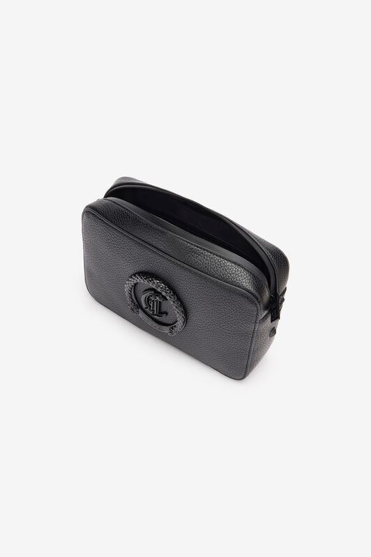JC Crossbody Bag With JC Monogram Black SFB012-SF343
