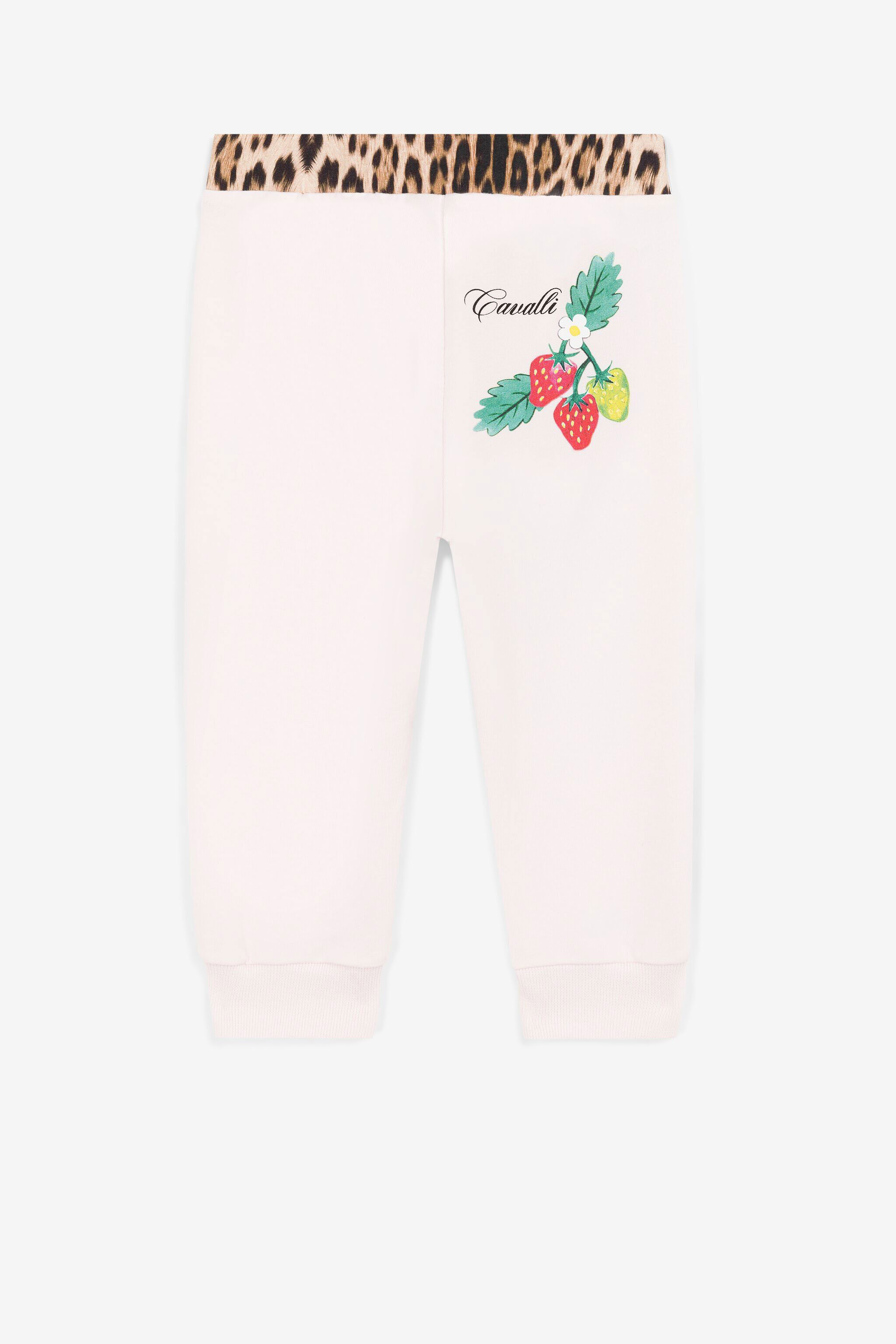 JU Butterfly And Strawberry-Print Sweatpants Pink QJT211-CF050