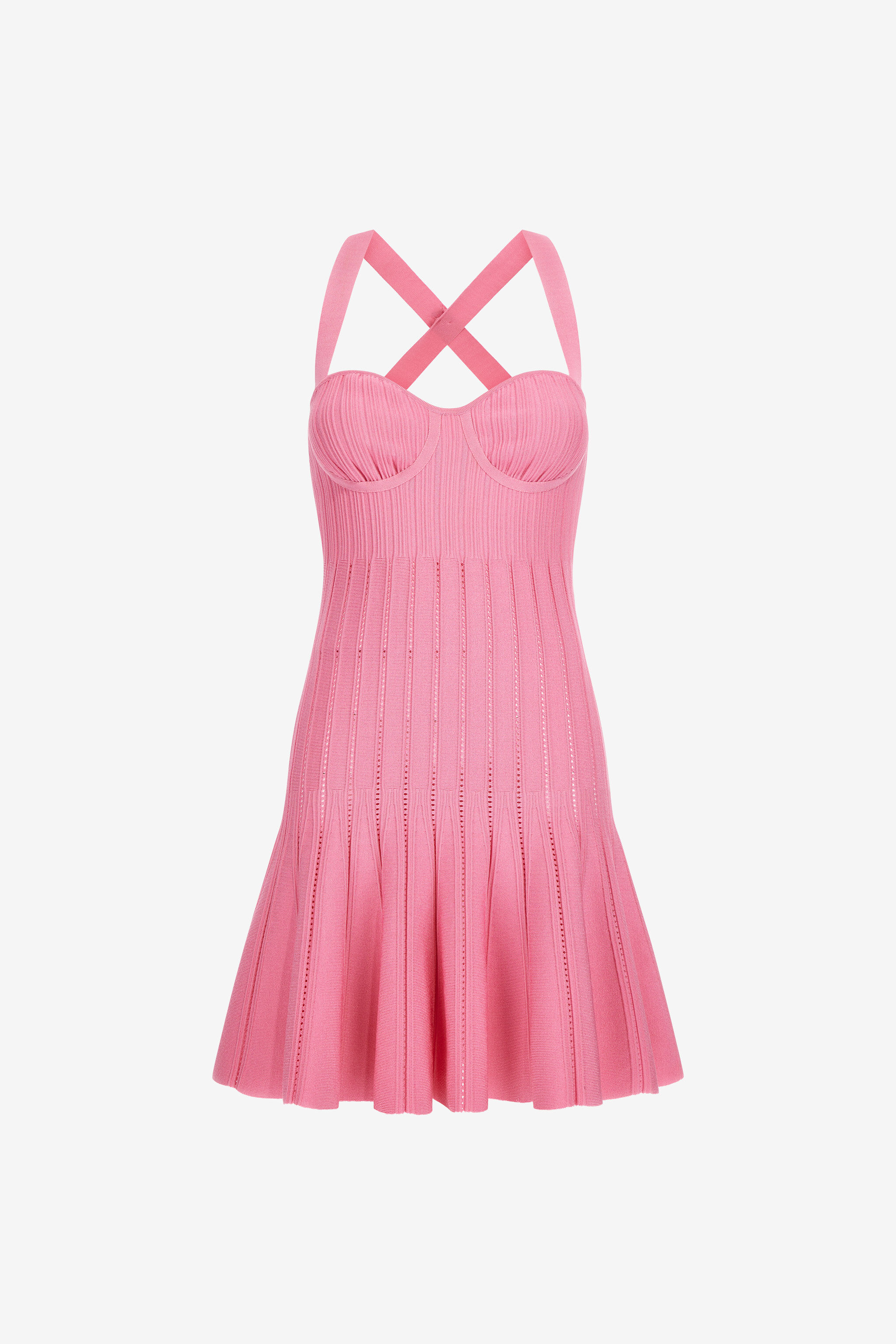 RC Short knitted dress Fuchsia SKM106-MG005