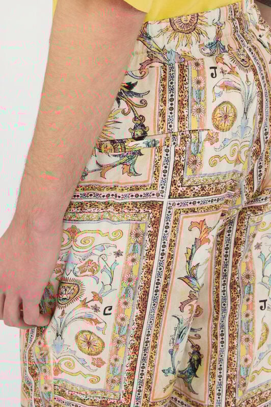 JC Hose mit Persian Tarot-Print 744 BEIGE + 217 AZZU WFT003-WF004