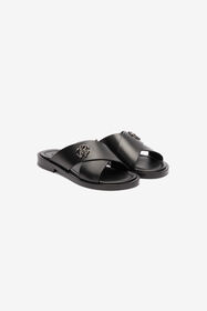 ${brand} Slides With Bands And Mirror Snake Monogram ${colorDescription} ${masterID}