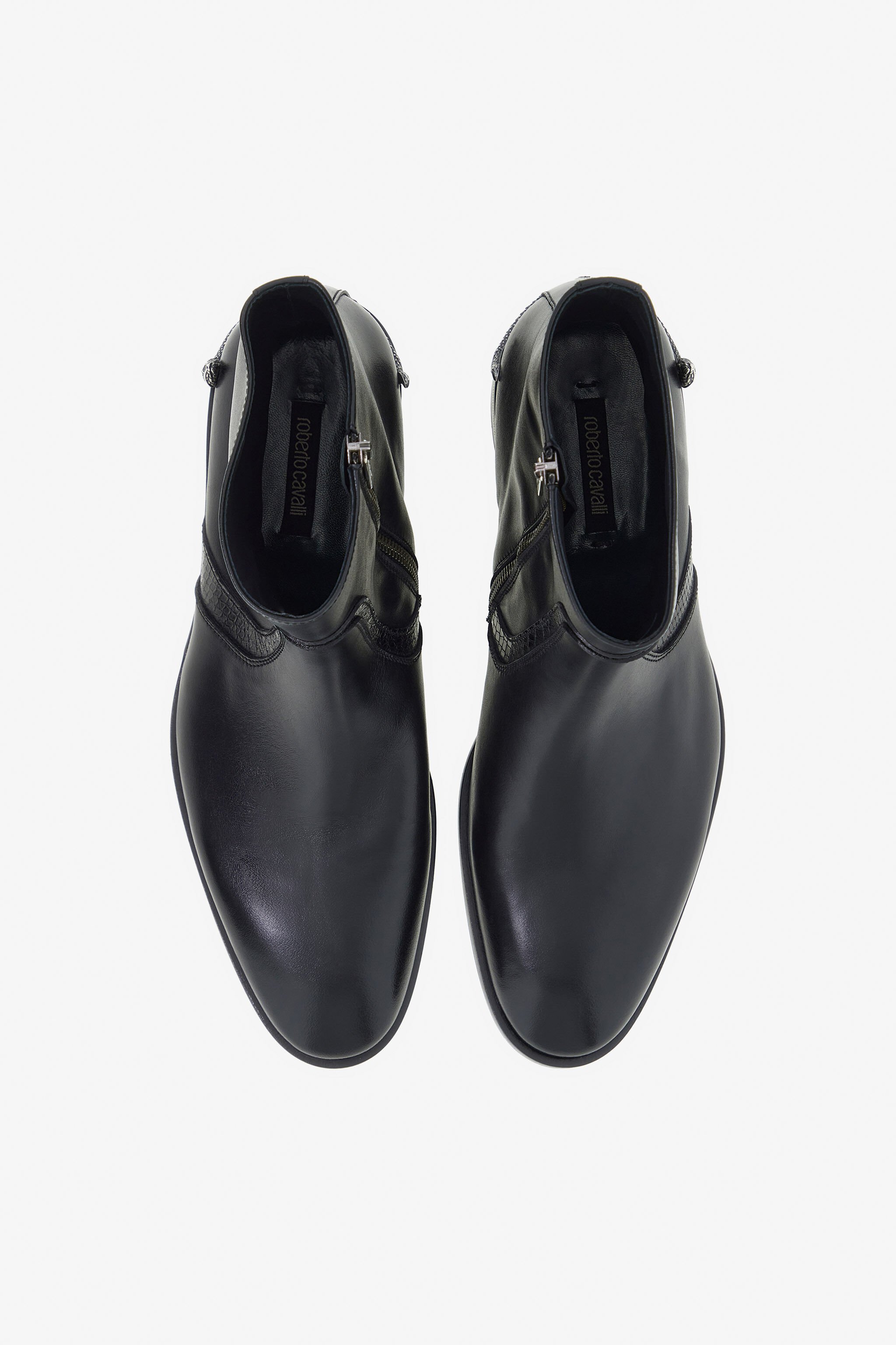 RC Leather Chelsea Boots Black TRS010-PZ01A