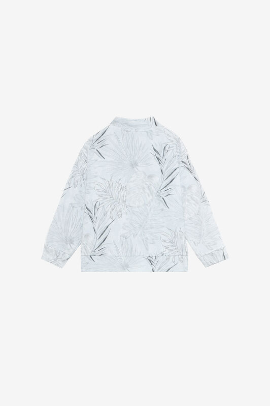 JU Grey Sweatshirt with Foliage Print GREY VJT68H-5OP31
