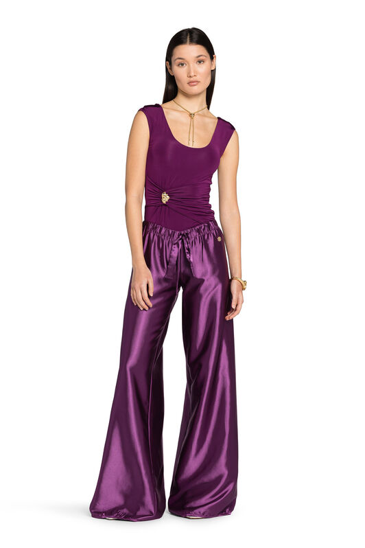 RC Wide-Leg Trousers Purple FST201-RD036