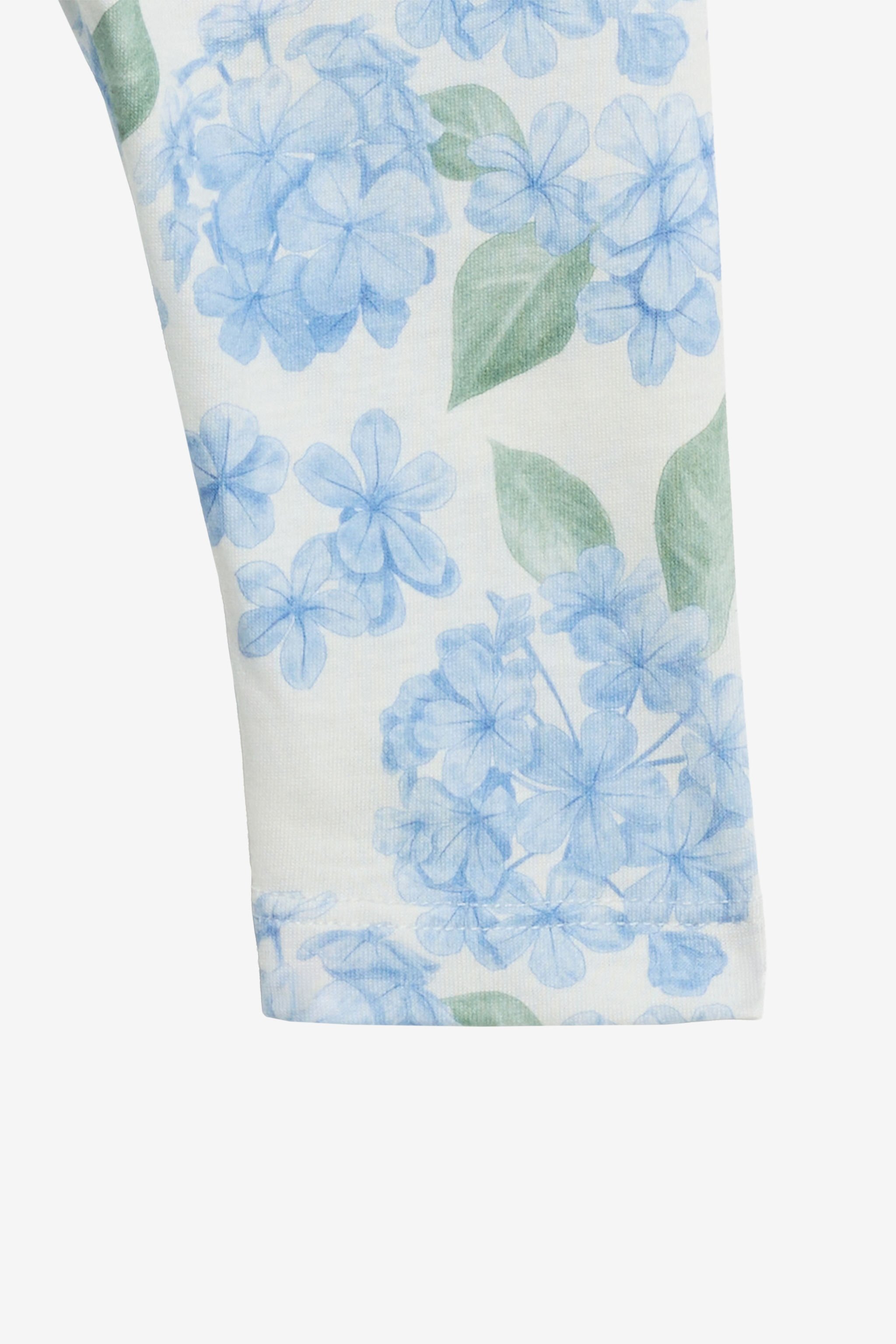 JU Leggings with New Heritage Print WHITE/BLUE WJT200-JFR13