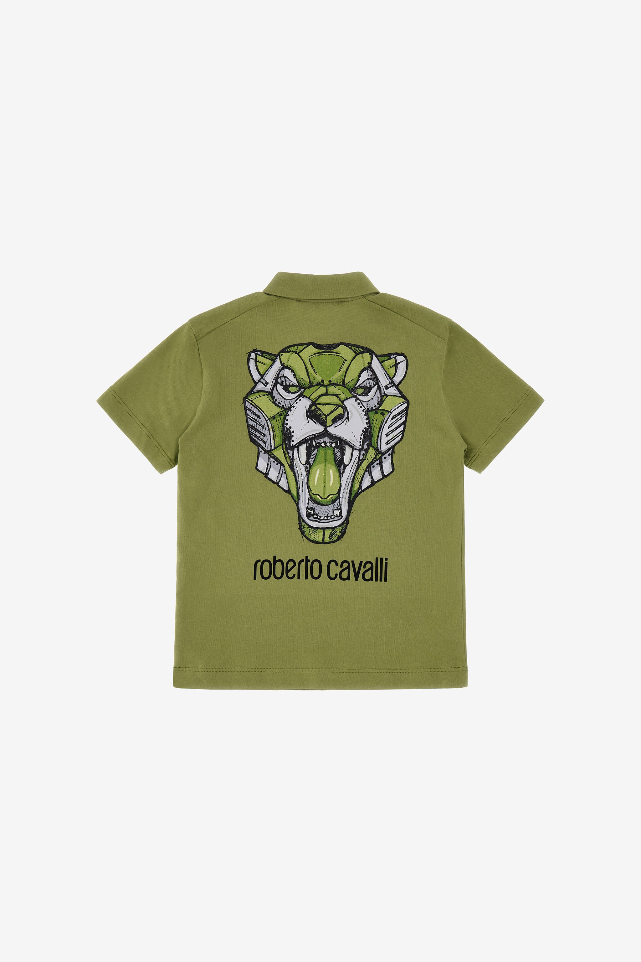 JU Logo polo t-shirt Green SJT634-JD001