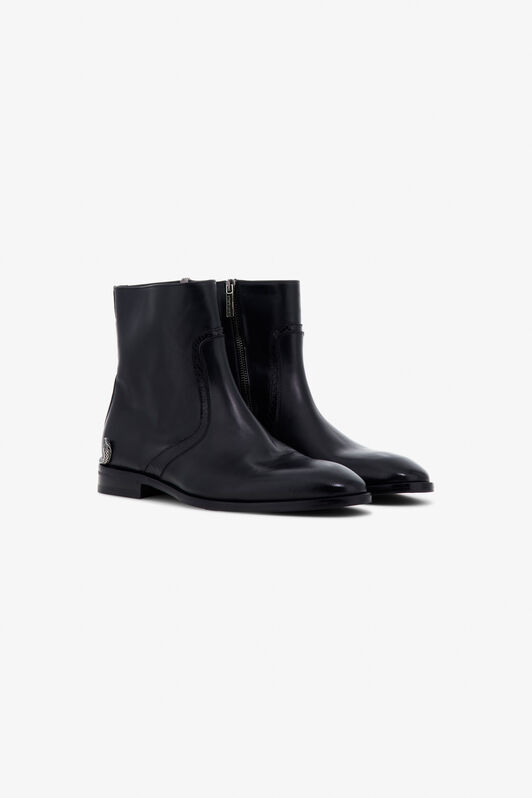 RC Leather Chelsea Boots Black TRS010-PZ01A