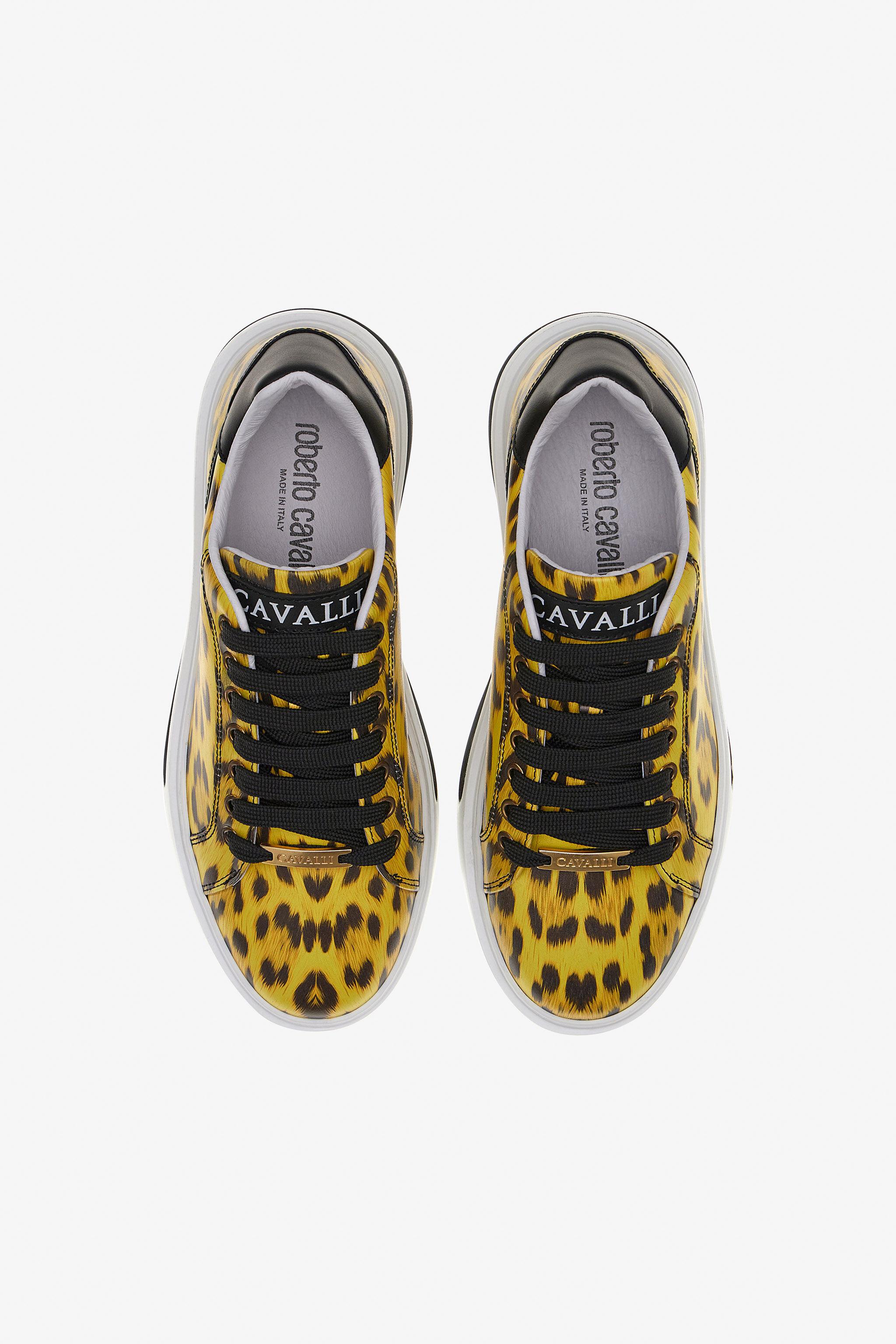 RC Animal-print low-top sneakers Yellow QKS159-PZA79