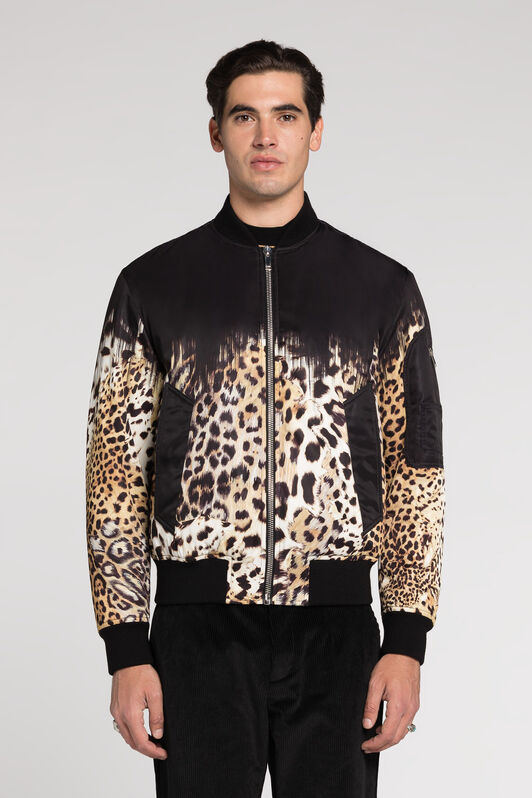 RC Queen of Sicily-Print Bomber Jacket Light brown RRT403-5R003