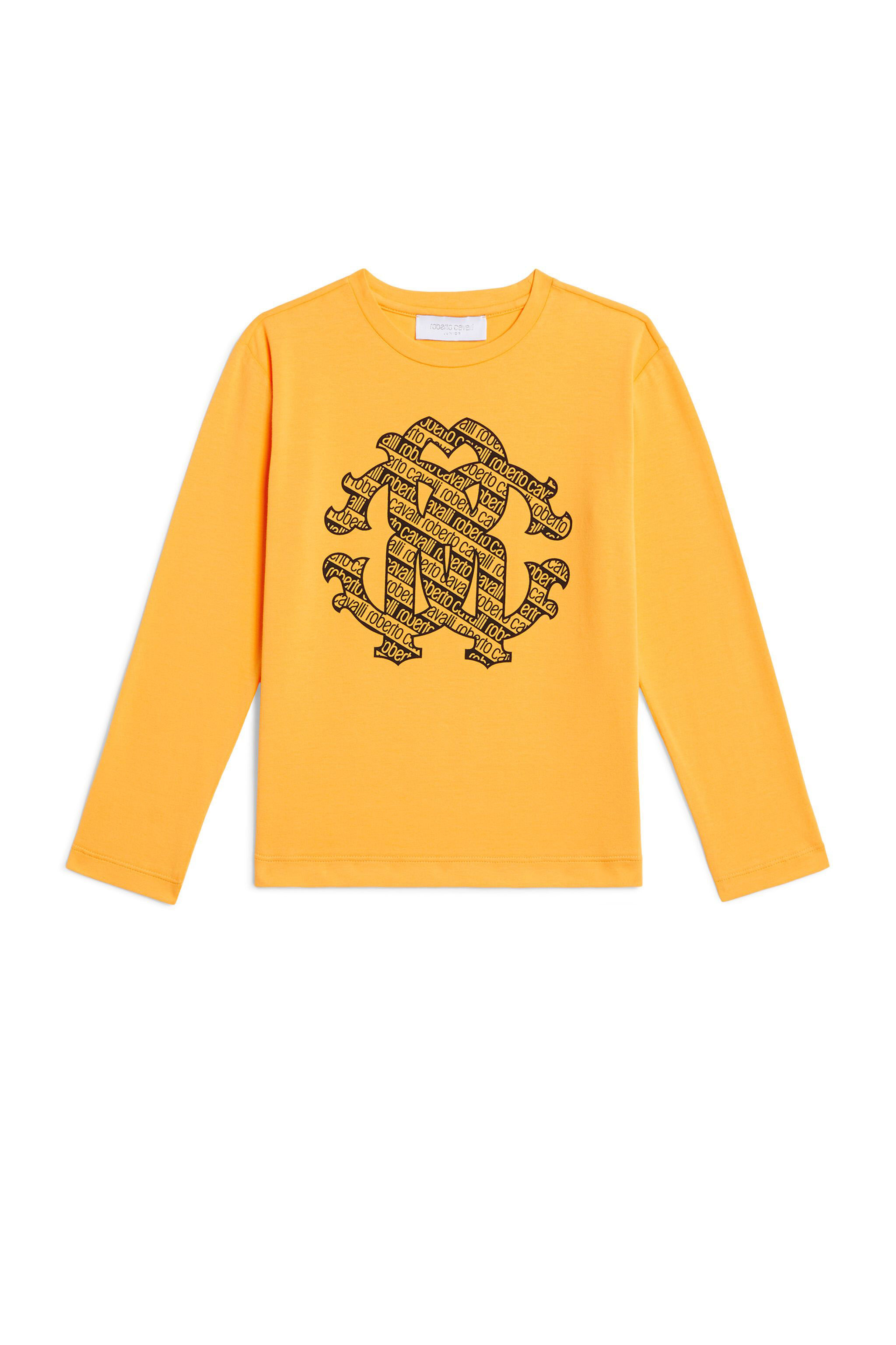 JU Langarm-Top mit Monogramm-Logo PALE ARAGONITE JJT60M-JV025
