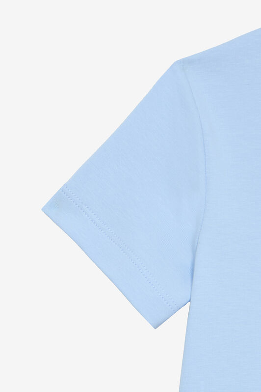 JU T-Shirt Avec Monogramme RC Et Signature Bleu clair UJT62N-JD001