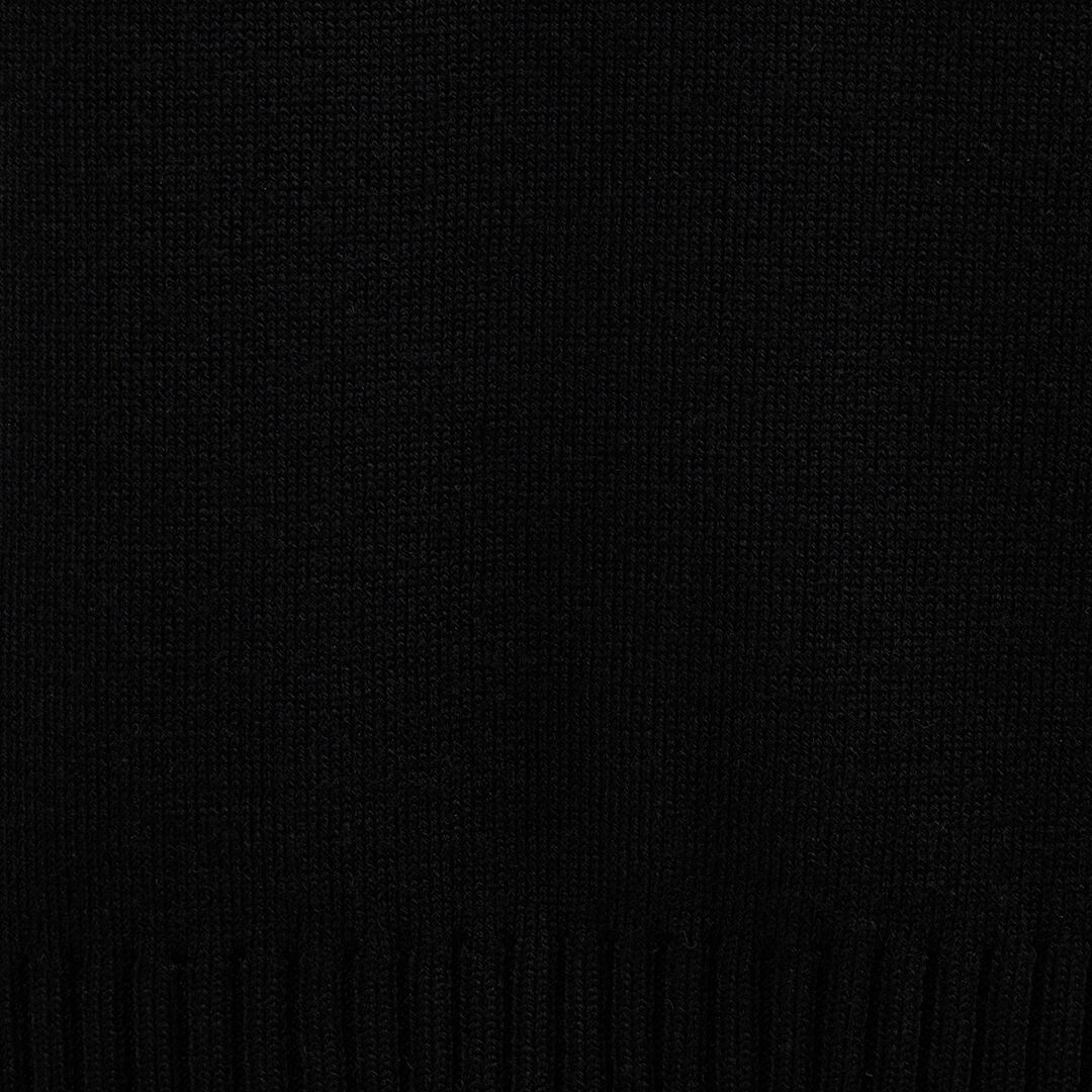 JC Strick-Cardigan mit Polokragen und Logo BLACK VFM007-VF055