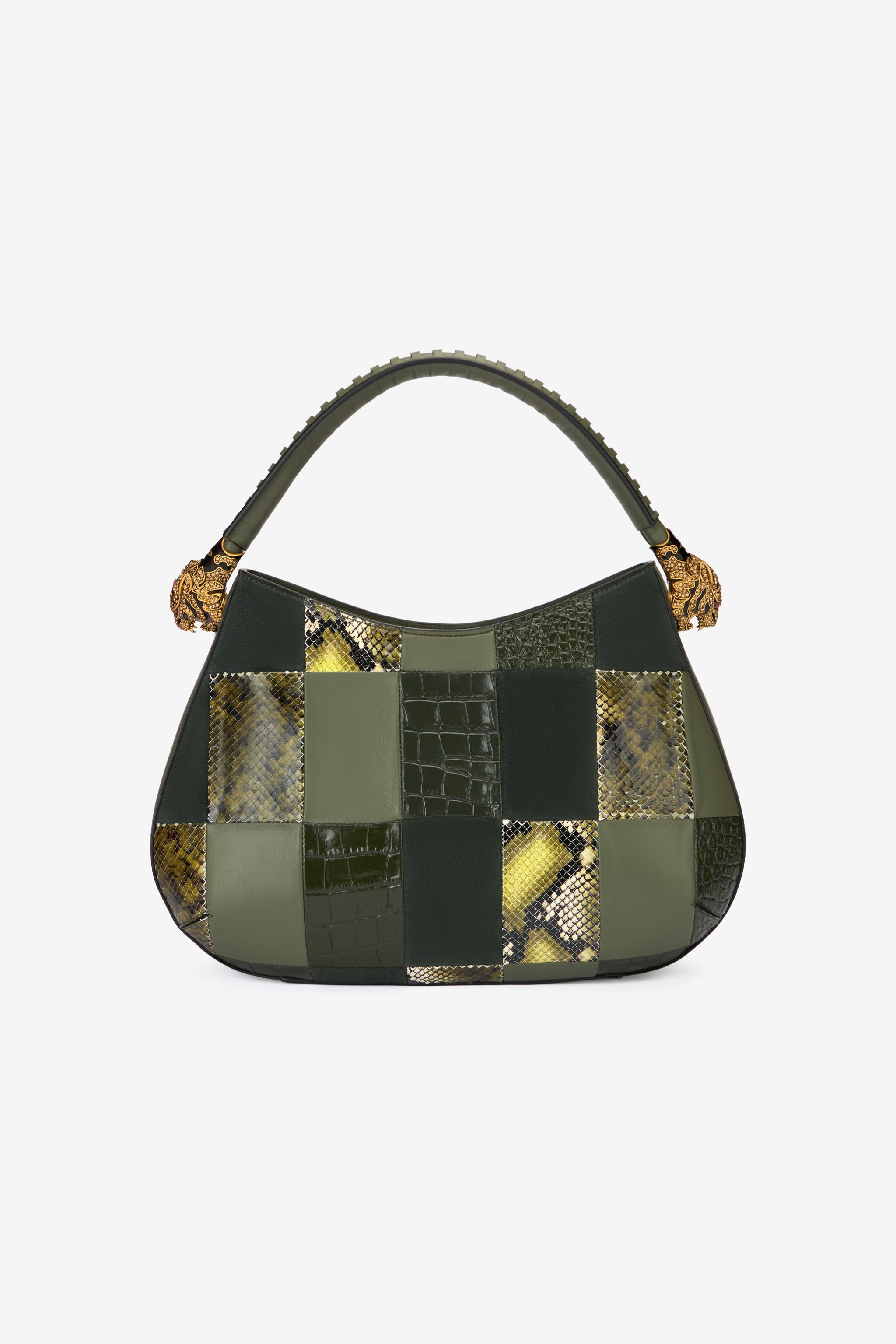 RC Hobo Roar Bag mit Patchwork Dunkelgrün TKB022-PZP01